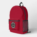 Business Logo and Website Employees Custom Swag Printed Backpack | Zazzle