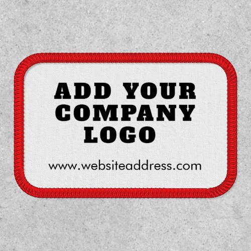 Business Logo and Website Employees Promotional Patch