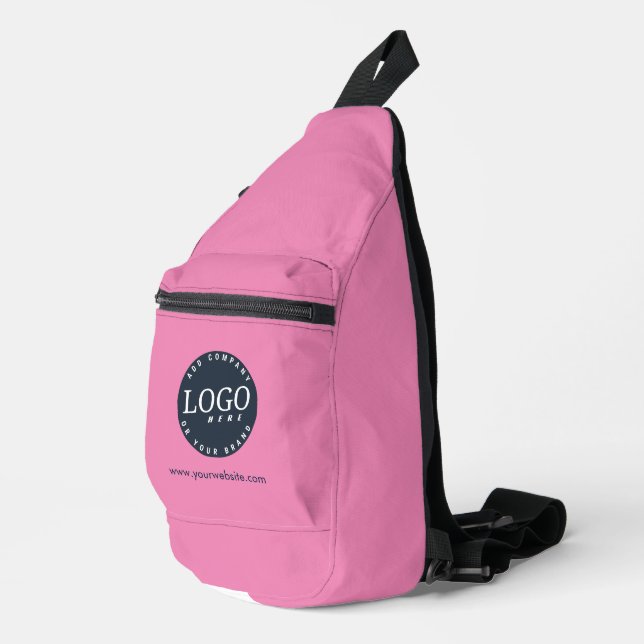 Business Logo and Website Employees Sling Bag (Right Corner)