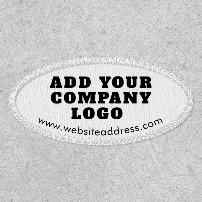 Business Logo and Website Employees Swag Custom Patch (Front)