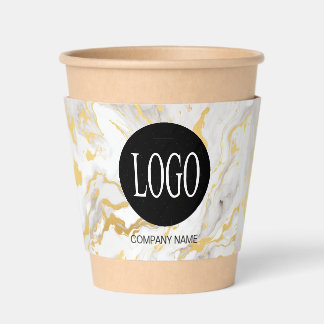 Business Logo and Website | Marble Coffee Sleeve Coffee Cup Sleeve