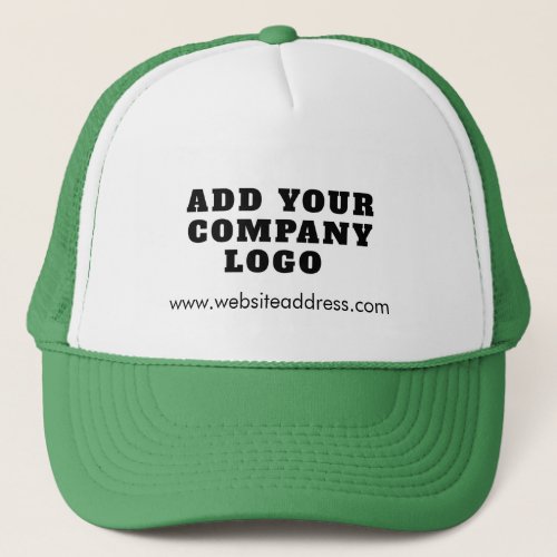 Business Logo and Website New Company Employees Trucker Hat