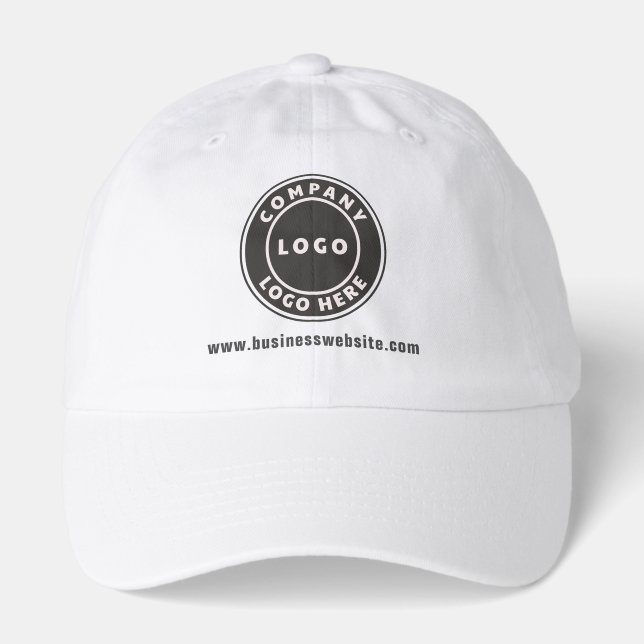Business Logo and Website New Employee Custom Hat (Front)