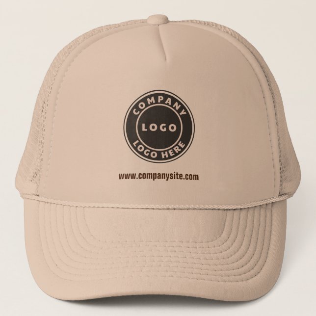 Business Logo and Website New Employee Custom Trucker Hat (Front)