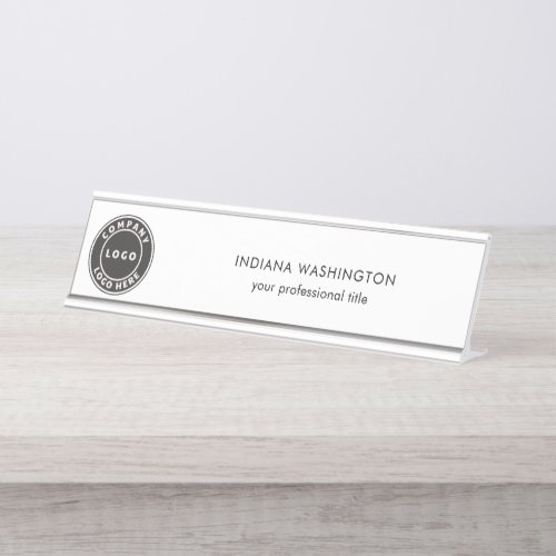 Business Logo and Website Professional Desk Name Plate