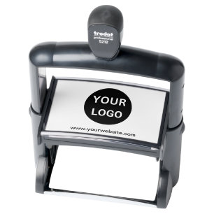 Business Logo and Website Template Self-inking Stamp