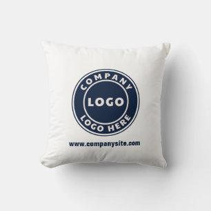 Business Logo Annual Corporate Showroom Throw Pillow