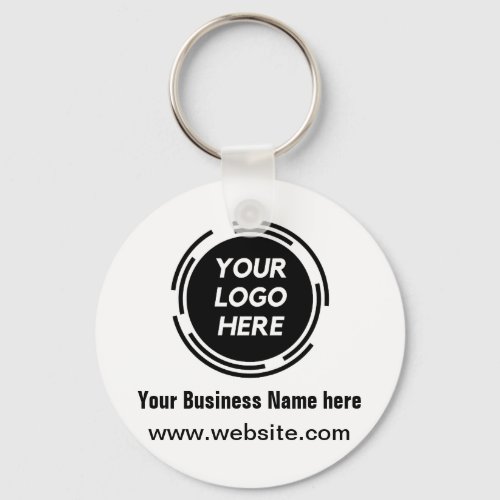 Business Logo Basic Employee Staff Keychain