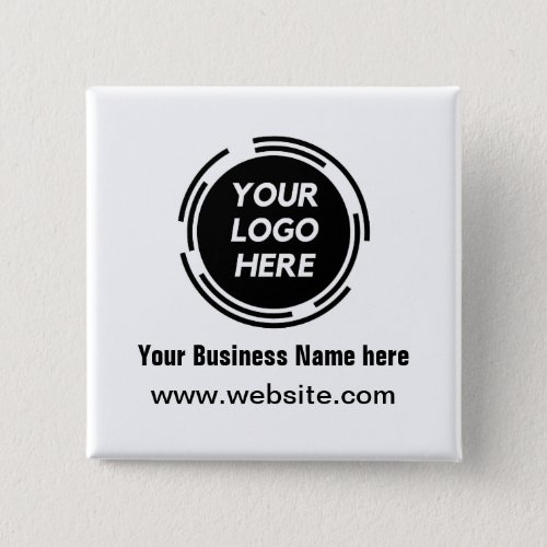 Business Logo Basic Employee Staff Name Button