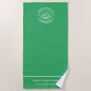 Business Logo Beach Towel Minimalist Beach Towel
