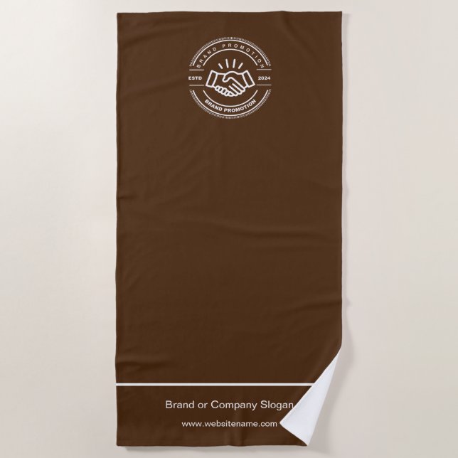 Business Logo | Beach Towel Minimalist Beach Towel (Front)