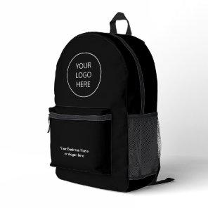 Business Logo Black Backpack