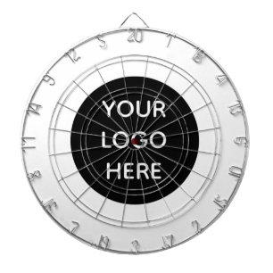 Business Logo Black Company Promotional Modern Dart Board