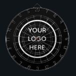 Business Logo Black Company Promotional Modern Dart Board<br><div class="desc">Business logo,  black,  company,  modern,  branding,  promotional,  elegant,  dartboard.</div>