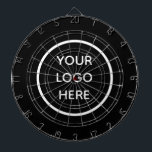 Business Logo Black Company Promotional Modern Dart Board<br><div class="desc">Business logo,  black,  company,  modern,  branding,  promotional,  elegant,  dartboard.</div>
