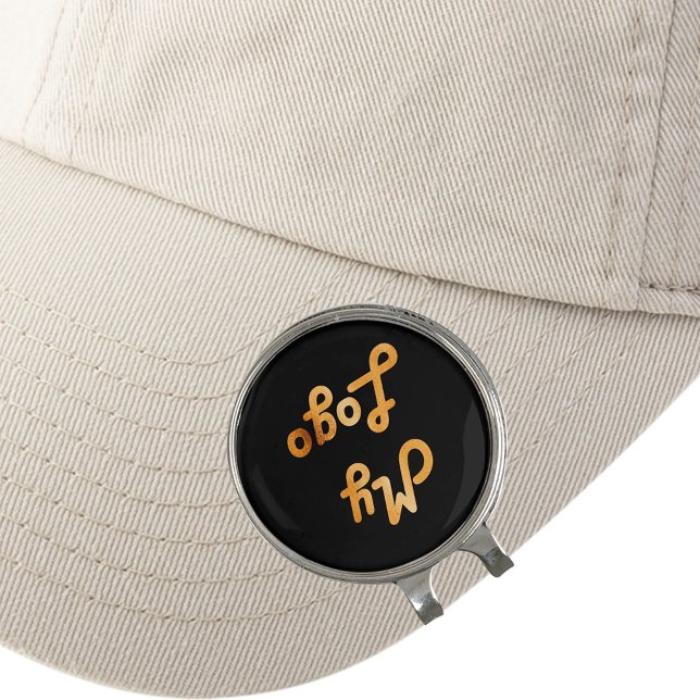 Business logo black  golf hat clip (Creator Uploaded)
