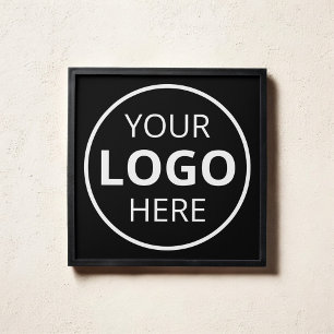 Business Logo Black Photo Tiles Peel And Stick Photo Tile
