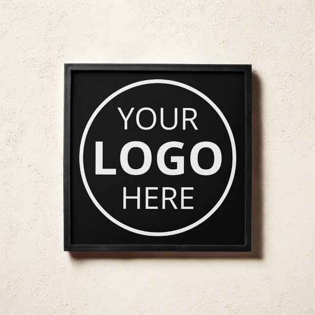 Business Logo Black Photo Tiles Peel And Stick Photo Tile (Creator Uploaded)