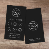 Professional Custom Logo Loyalty Punch Card