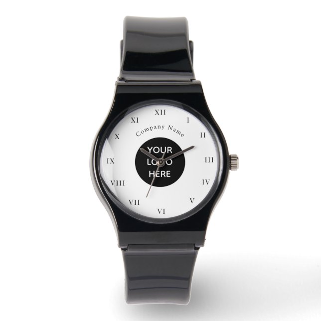 Business Logo Black Professional Company  Watch (Front)
