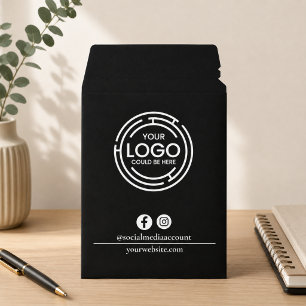 Business Logo Black Professional Corporate Envelope Mailers