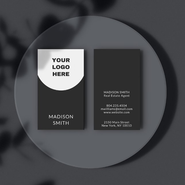 Business Logo Black & White Arch Minimalist Card (Business Logo Black & White Arch Minimalist Business Card
)