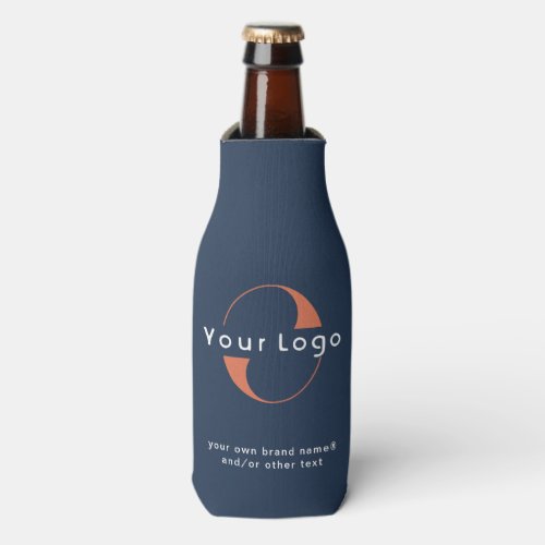 Business Logo Blue Company brand Promotional Bottle Cooler