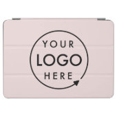Business Logo | Blush Pink Feminine Professional iPad Air Cover (Horizontal)