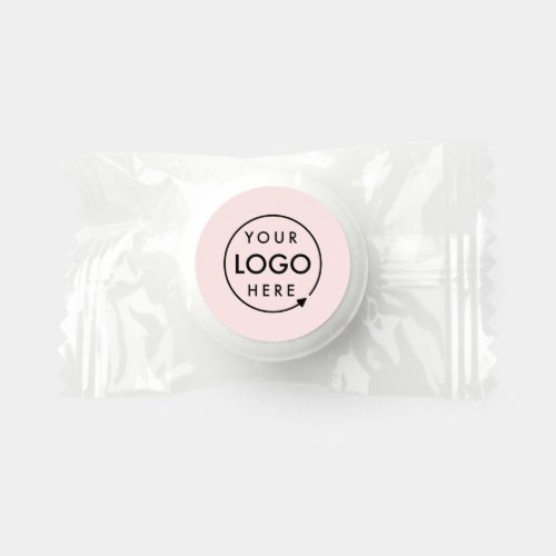 Business Logo Blush Pink Feminine Promotional Life Saver Mints