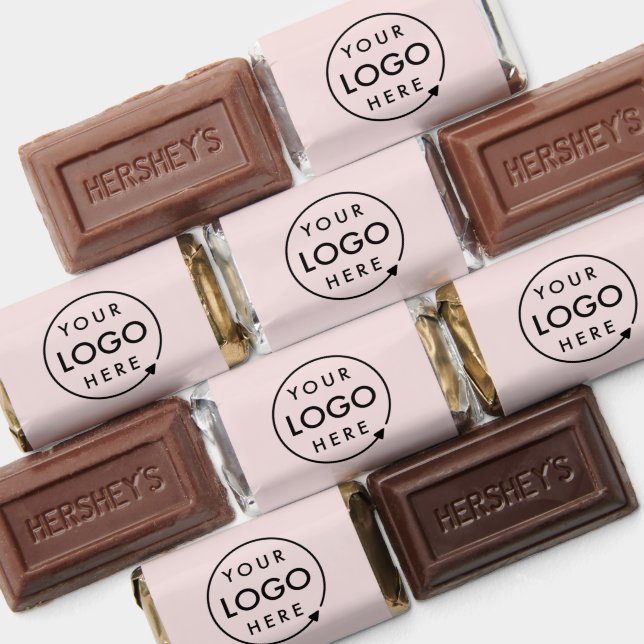 Business Logo Blush Pink Professional Feminine Hershey's Miniatures (Assorted)