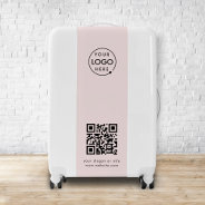 Business Logo | Blush Pink Qr Code Professional Luggage at Zazzle