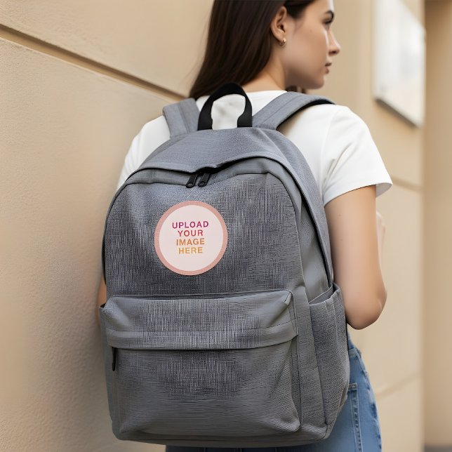 Business Logo Blush Pink Square Patch (Creator Uploaded)