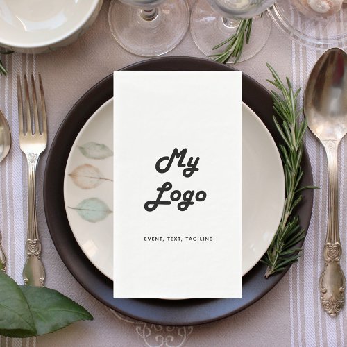 Business logo brand color text paper guest towels