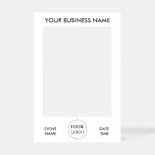 Business Logo Brand Corporate Event Photo Booth Selfie Frame