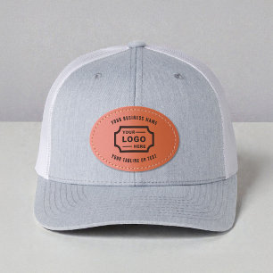 Business Logo Branded Leather Patch Hat