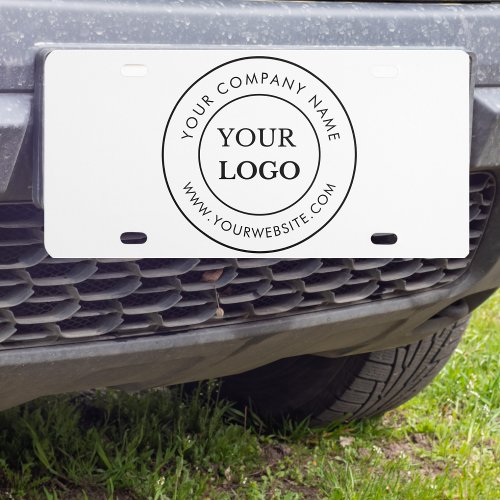 Business Logo Branded Modern License Plate