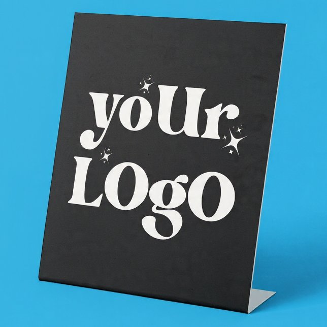 Business Logo Branded Pedestal Sign (Creator Uploaded)