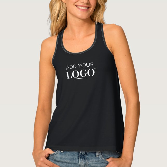 Business Logo Branded Promotional Employee Uniform Tank Top (Front)