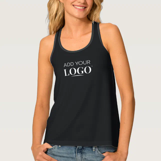 Prmoting Tops Business Logo Branded Promotional Employee Uniform Tank Top | Zazzle