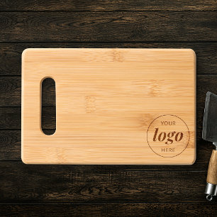 Business Logo Branded Real Estate Etched Wooden Engraved Cutting Board