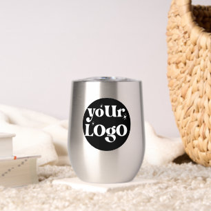 Business Logo Branded Thermal Wine Tumbler