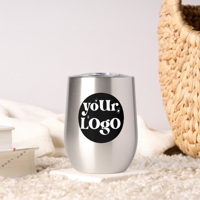 Business Logo Branded Thermal Wine Tumbler (Living Room (Rotated))