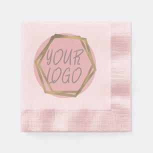 Business Logo Branding Add your Text Napkins