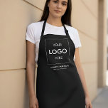 Business Logo Branding Black Apron<br><div class="desc">Discover the epitome of personalized professionalism with our custom aprons, tailored exclusively to encapsulate the essence of your brand! Our superior-quality aprons are not just a protective overlay; they’re a statement of your brand’s unique identity. With your personalized business logo elegantly embroidered or printed on, these aprons serve as a...</div>