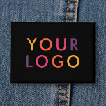 Business Logo Branding Black Button<br><div class="desc">Showcase your style or promote your brand with a personalized button featuring your logo or image. Perfect for business branding, events, or personal expression, this custom button is an easy and effective way to share your message. Whether worn on jackets, bags, or lanyards, it’s a standout accessory that captures attention....</div>