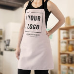 Business Logo Branding Blush Pink Apron<br><div class="desc">Discover the epitome of personalized professionalism with our custom aprons, tailored exclusively to encapsulate the essence of your brand! Our superior-quality aprons are not just a protective overlay; they’re a statement of your brand’s unique identity. With your personalized business logo elegantly embroidered or printed on, these aprons serve as a...</div>