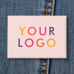 Business Logo Branding Blush Pink Button<br><div class="desc">Showcase your style or promote your brand with a personalized button featuring your logo or image. Perfect for business branding, events, or personal expression, this custom button is an easy and effective way to share your message. Whether worn on jackets, bags, or lanyards, it’s a standout accessory that captures attention....</div>