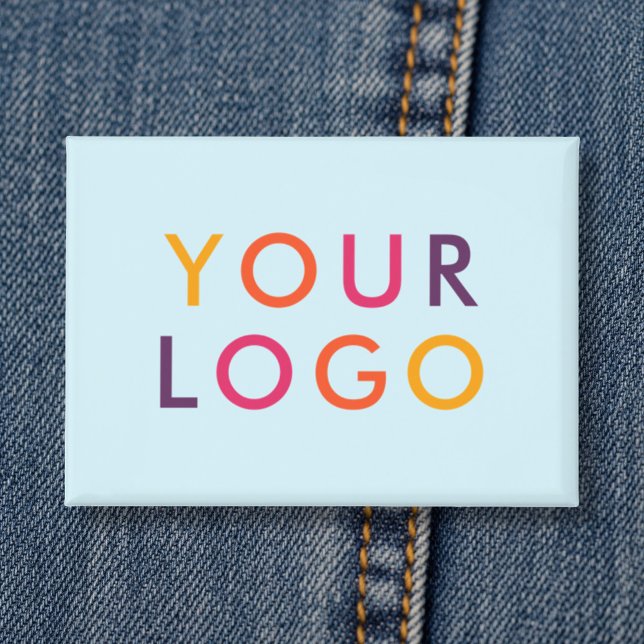 Business Logo Branding Light Blue Button (Creator Uploaded)