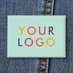Business Logo Branding Mint Green Button<br><div class="desc">Showcase your style or promote your brand with a personalized button featuring your logo or image. Perfect for business branding, events, or personal expression, this custom button is an easy and effective way to share your message. Whether worn on jackets, bags, or lanyards, it’s a standout accessory that captures attention....</div>