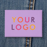 Business Logo Branding Purple Button<br><div class="desc">Showcase your style or promote your brand with a personalized button featuring your logo or image. Perfect for business branding, events, or personal expression, this custom button is an easy and effective way to share your message. Whether worn on jackets, bags, or lanyards, it’s a standout accessory that captures attention....</div>